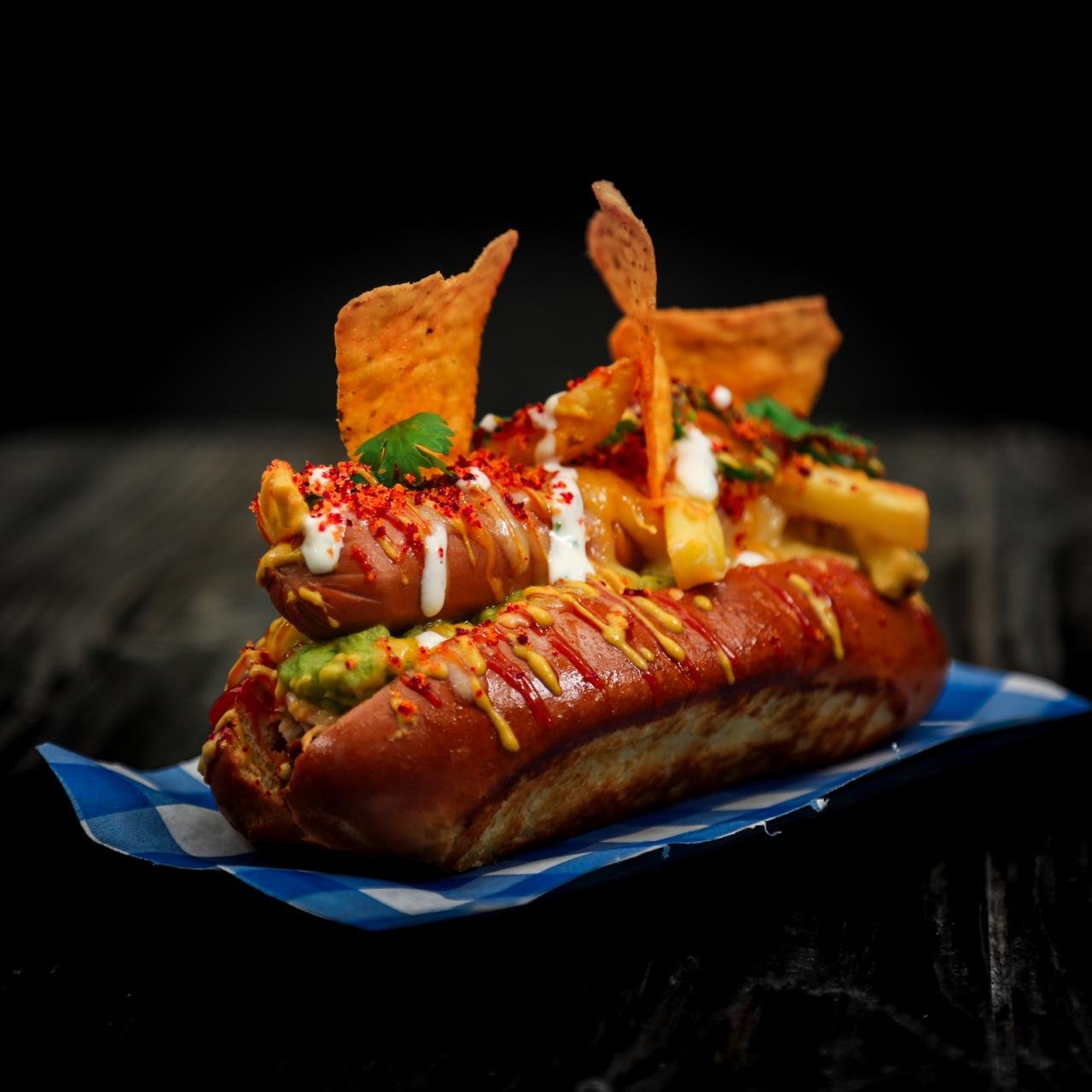 Cheesy Nacho Hot Dog