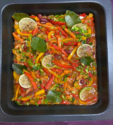 Vegetable fajitas