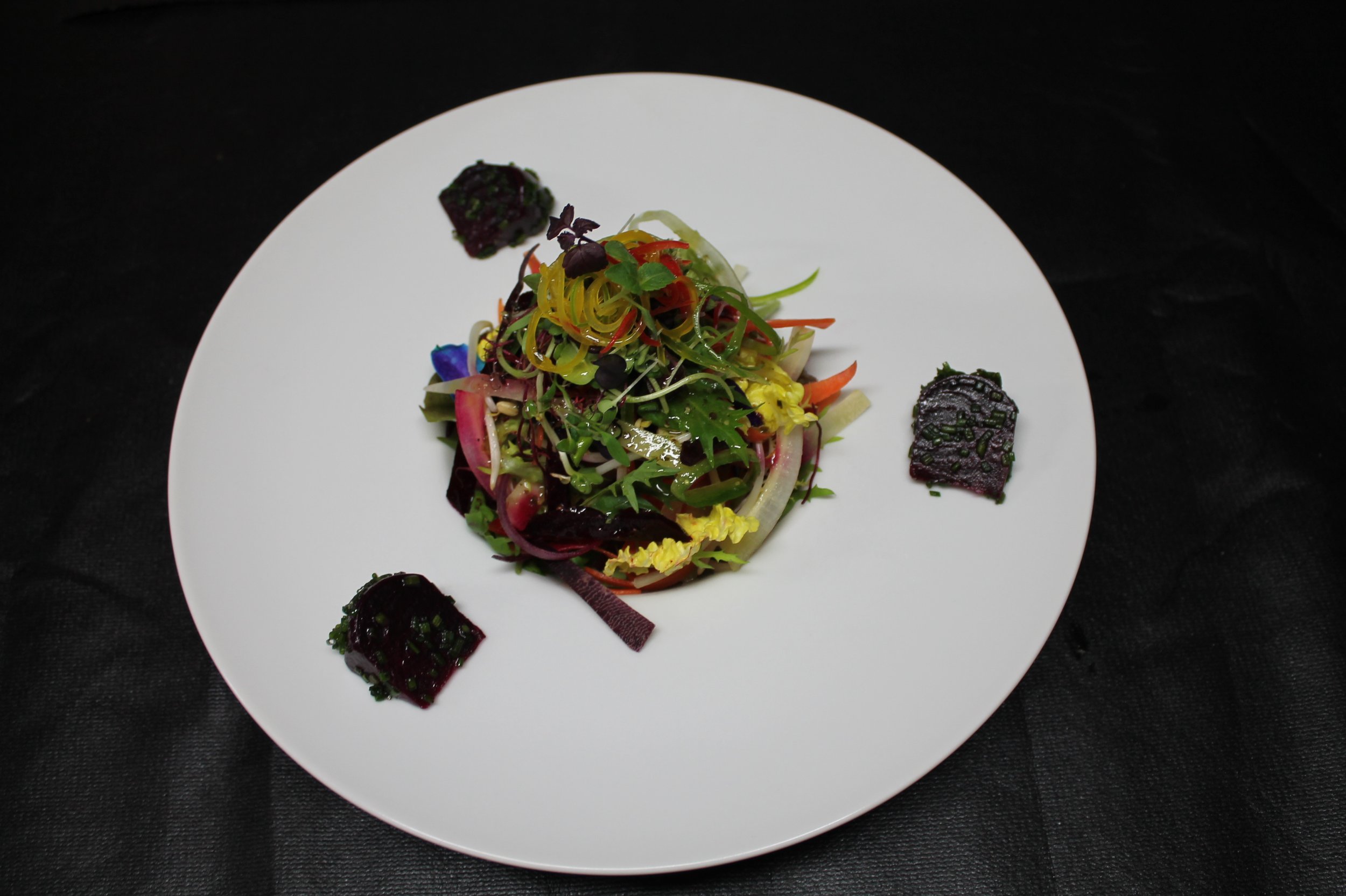 Roasted Beetrood garden salad