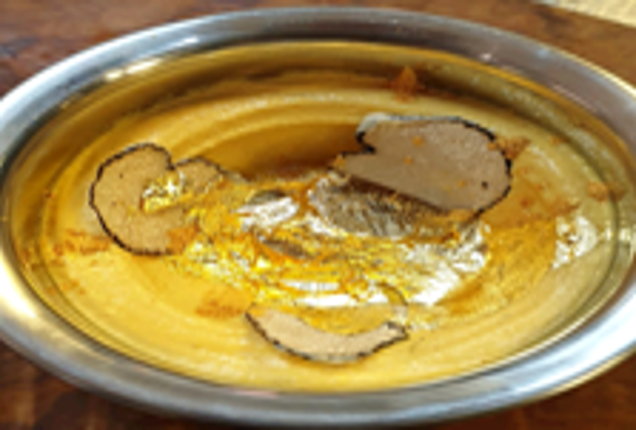 Golden truffle houmous