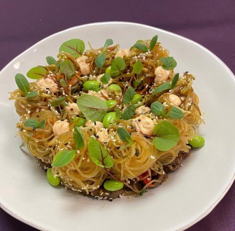 Beef with glass noodles salad