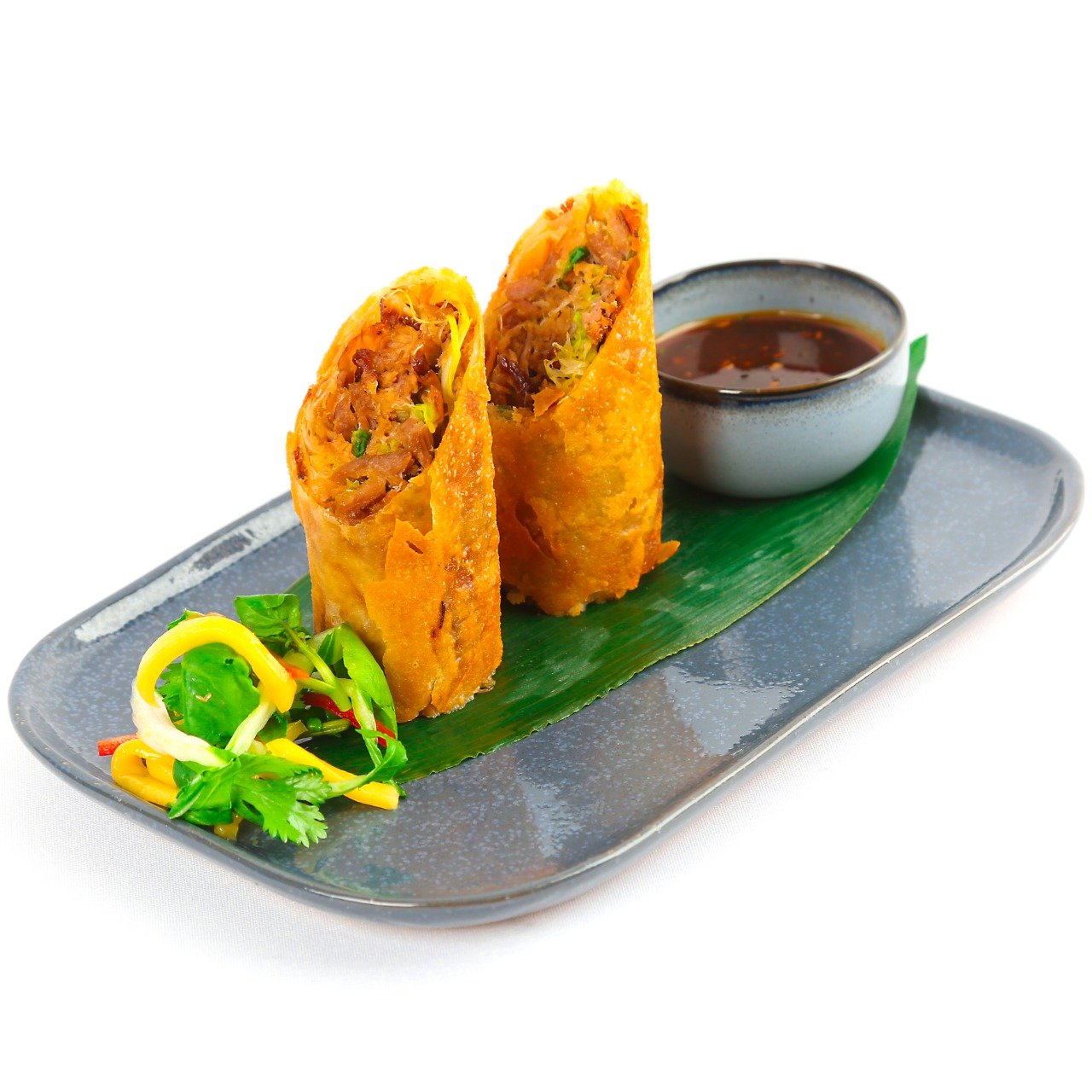 duck crispy spring rolls