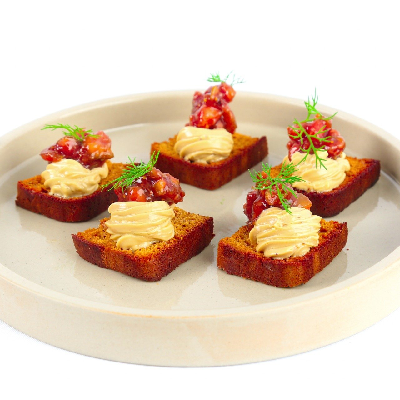 Salmon Tartare on Spiced Brioche
