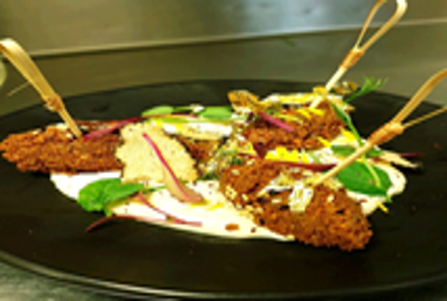 Spiced falafel