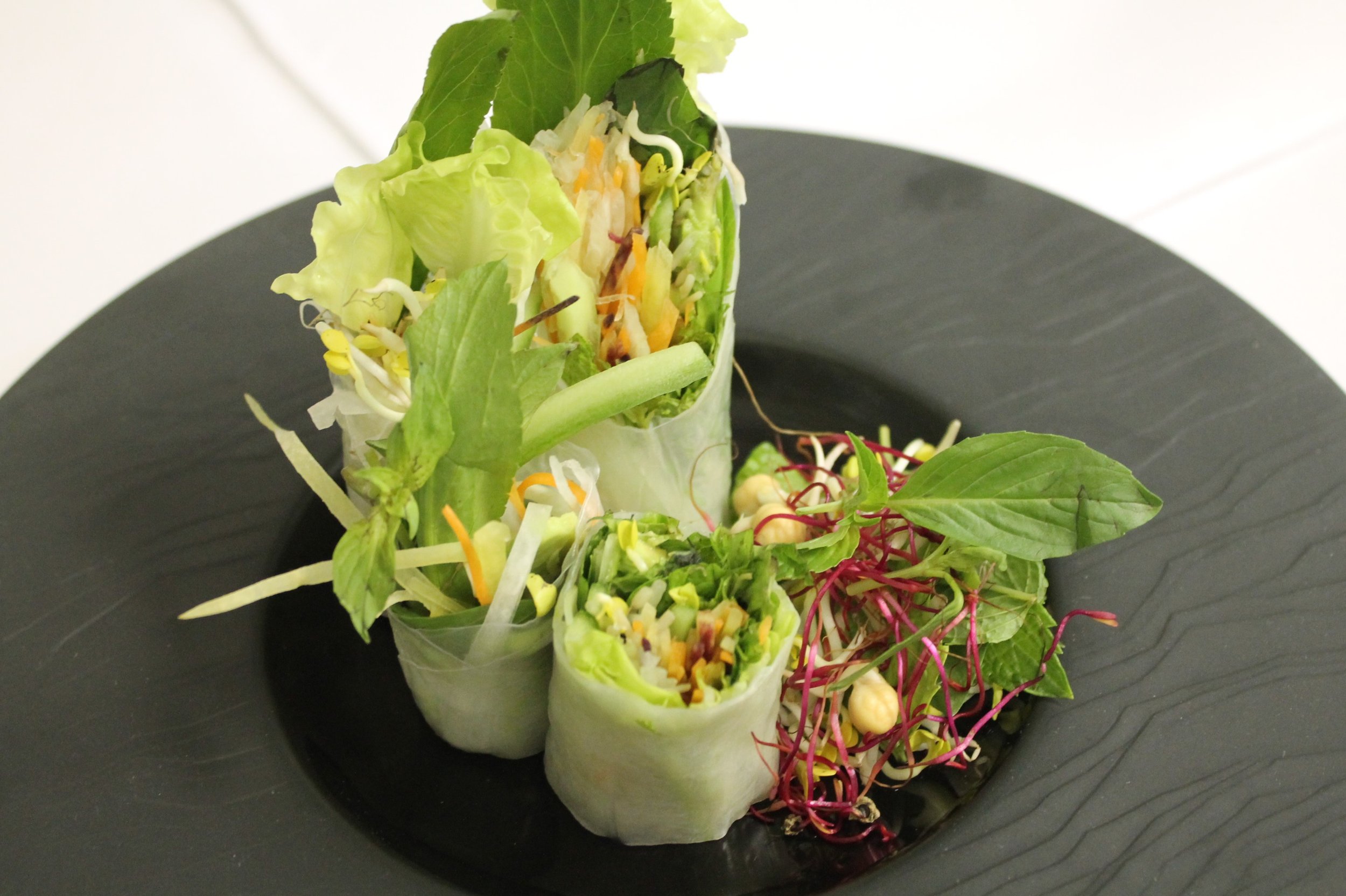 fresh Vietnamese spring rolls