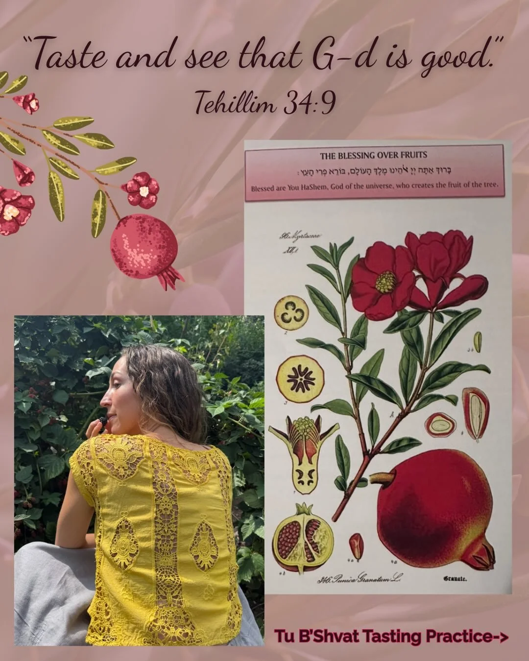 &ldquo;Taste and see that the Divine is good.&rdquo; &mdash; Psalm 34:9

It doesn&rsquo;t say learn and see.
Or pray and see.
It says taste.

Through embodied sensation &amp; pleasure .. mmm. 

It is through our senses&mdash;through aliveness in the 