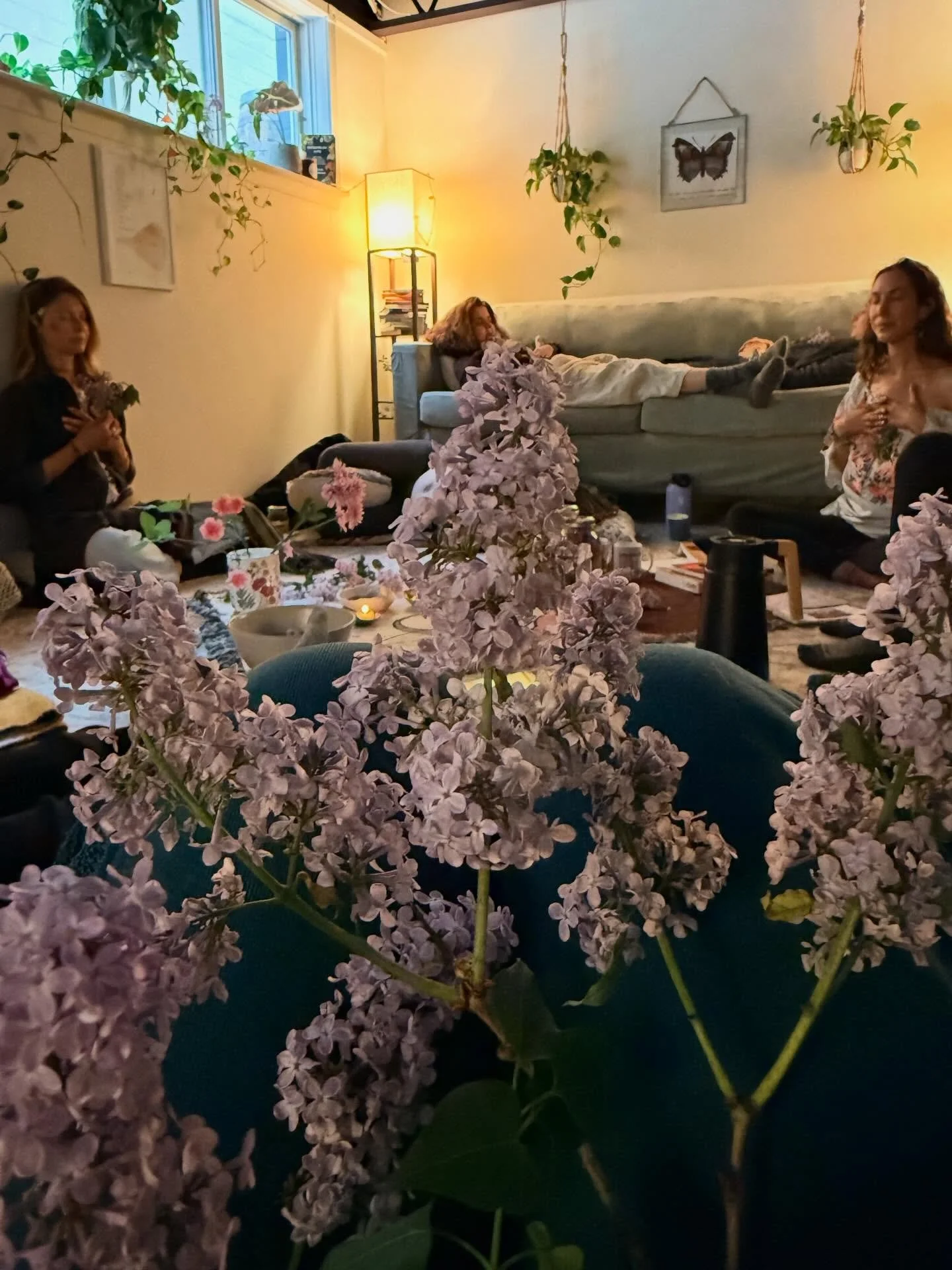 Entering into Iyar, this new moon of healing, with lilacs, wisdom-sharing, song, poetry, and sisters. 

We often are so eager to heal swiftly and linearly. Iyar reminds us that healing is slow, rarely linear, but absolutely worth our attention.

&ldq