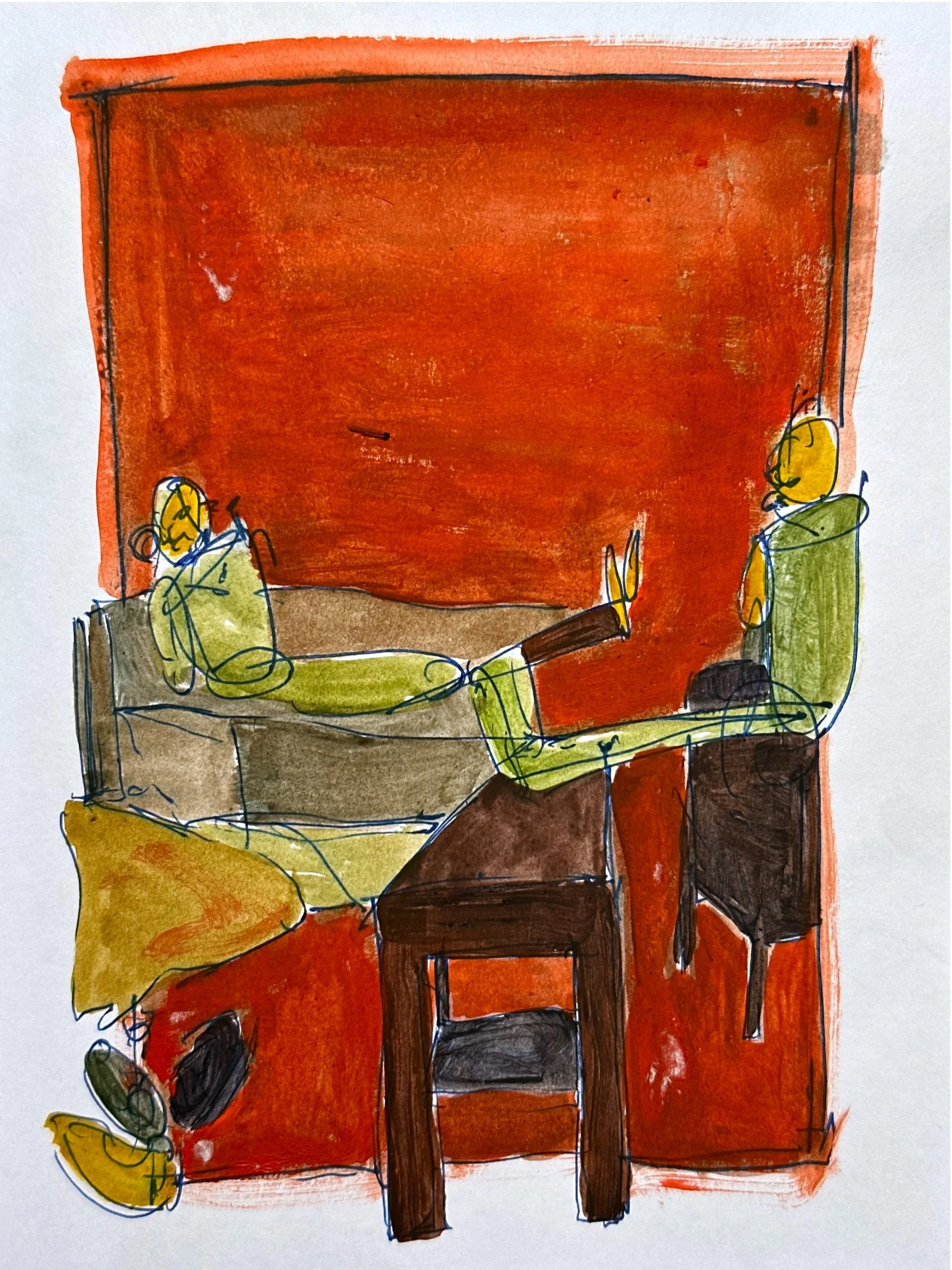 Maggie+Leddy+%28b.+2002%29%2C+Chat%2C+2023%2C+watercolor+and+pen+on+paper.png