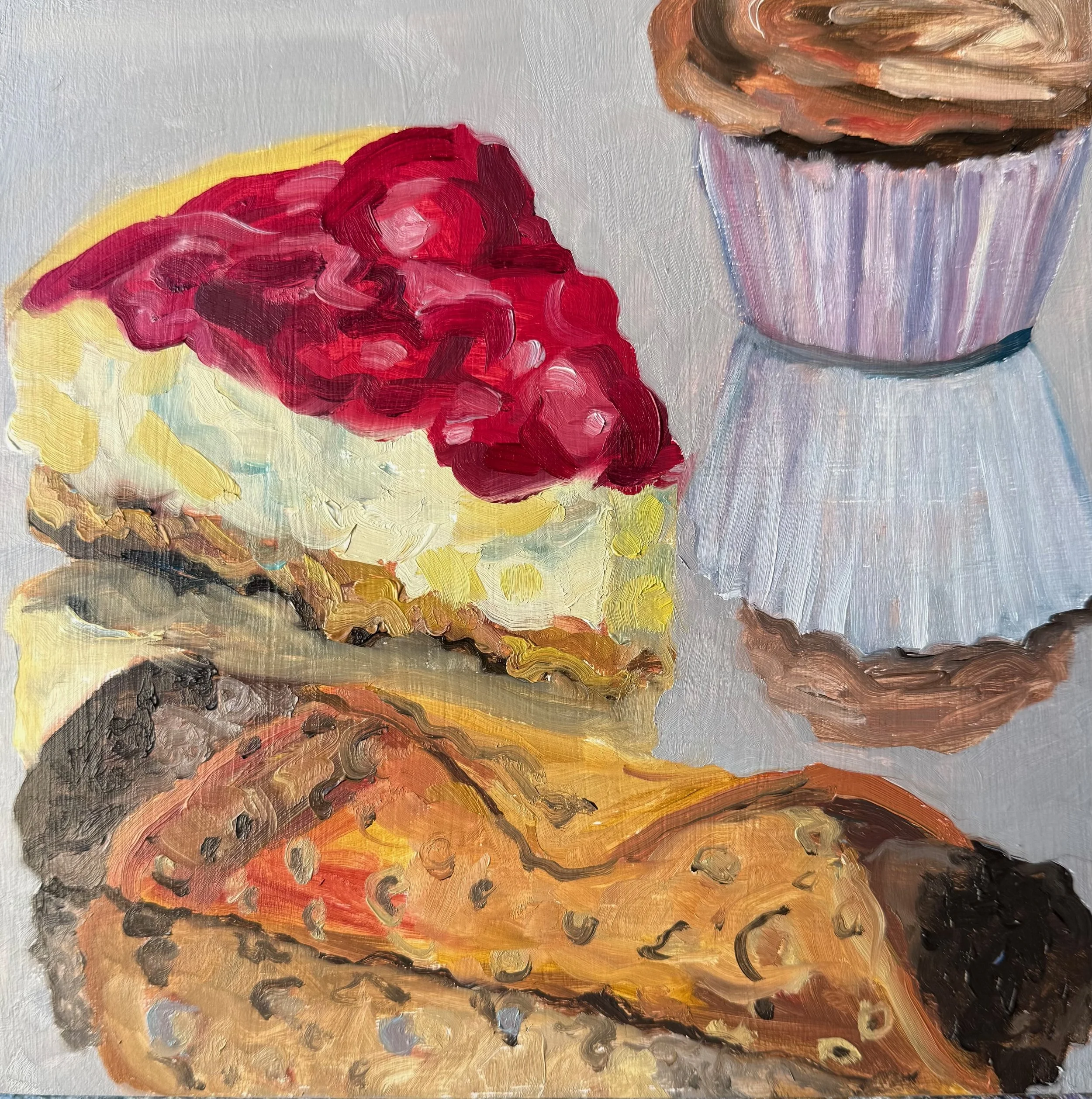 Joy of Life II, Oil on cradled Board, 8" x 8" 2026