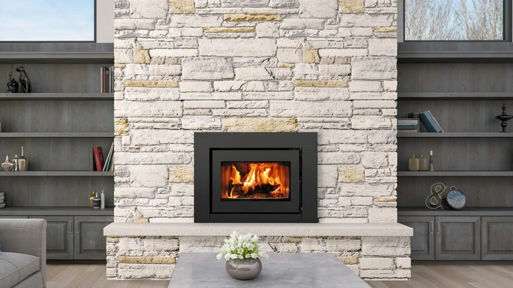 Wood fireplace