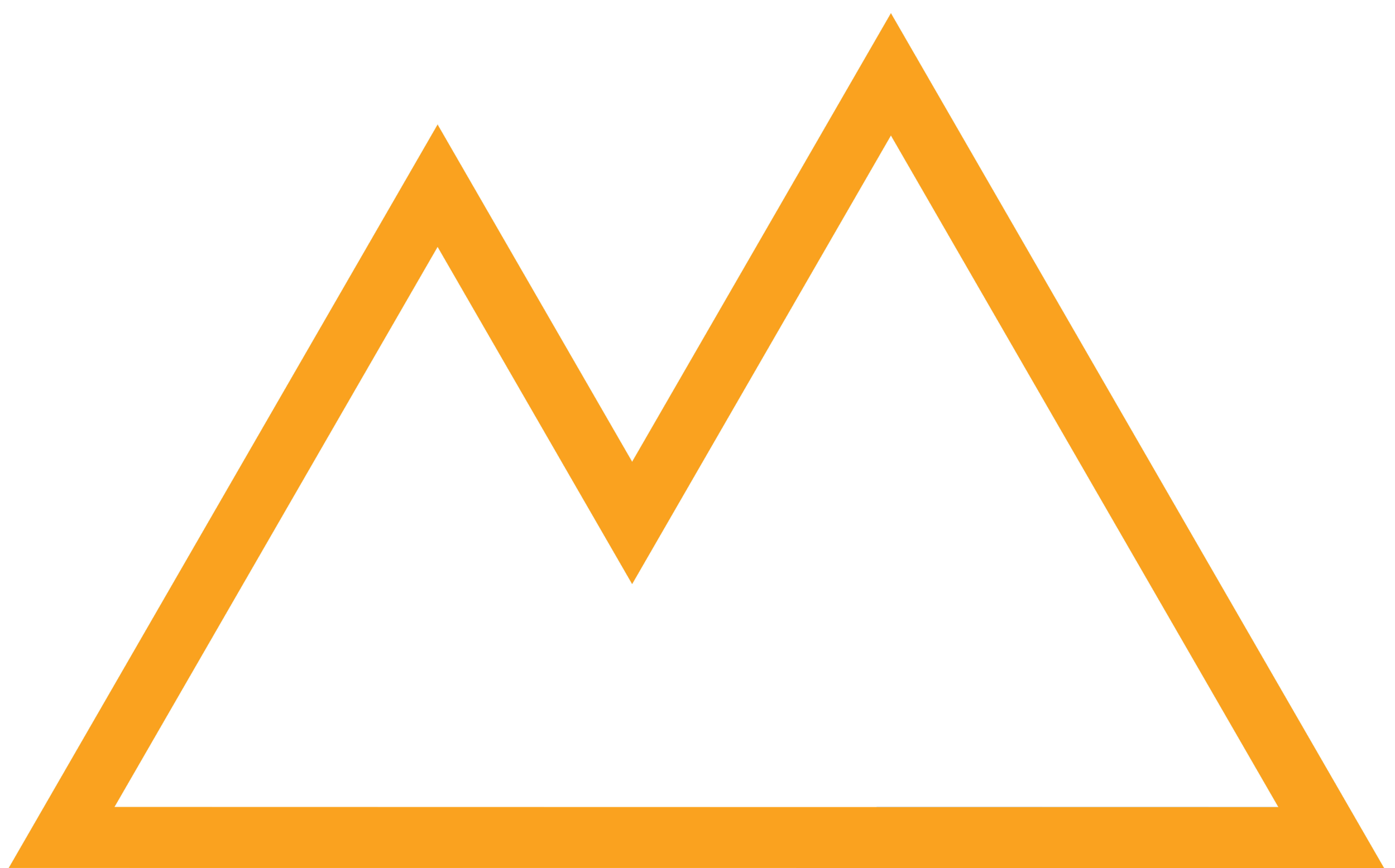 Orange warning triangle with a black center and an orange border.