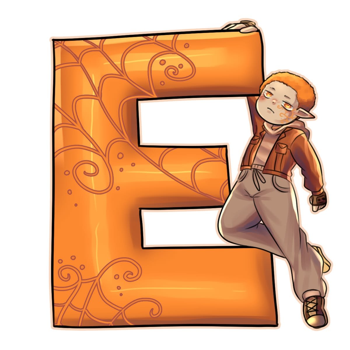 Here's Arancia! One of the orange spinners in my novel, Relapse. The art here was done by the amazing chokolate_milk0! This design will be featured on an upcoming t-shirt and hoodie release for the book so stay tuned for that. #characterart #indieaut