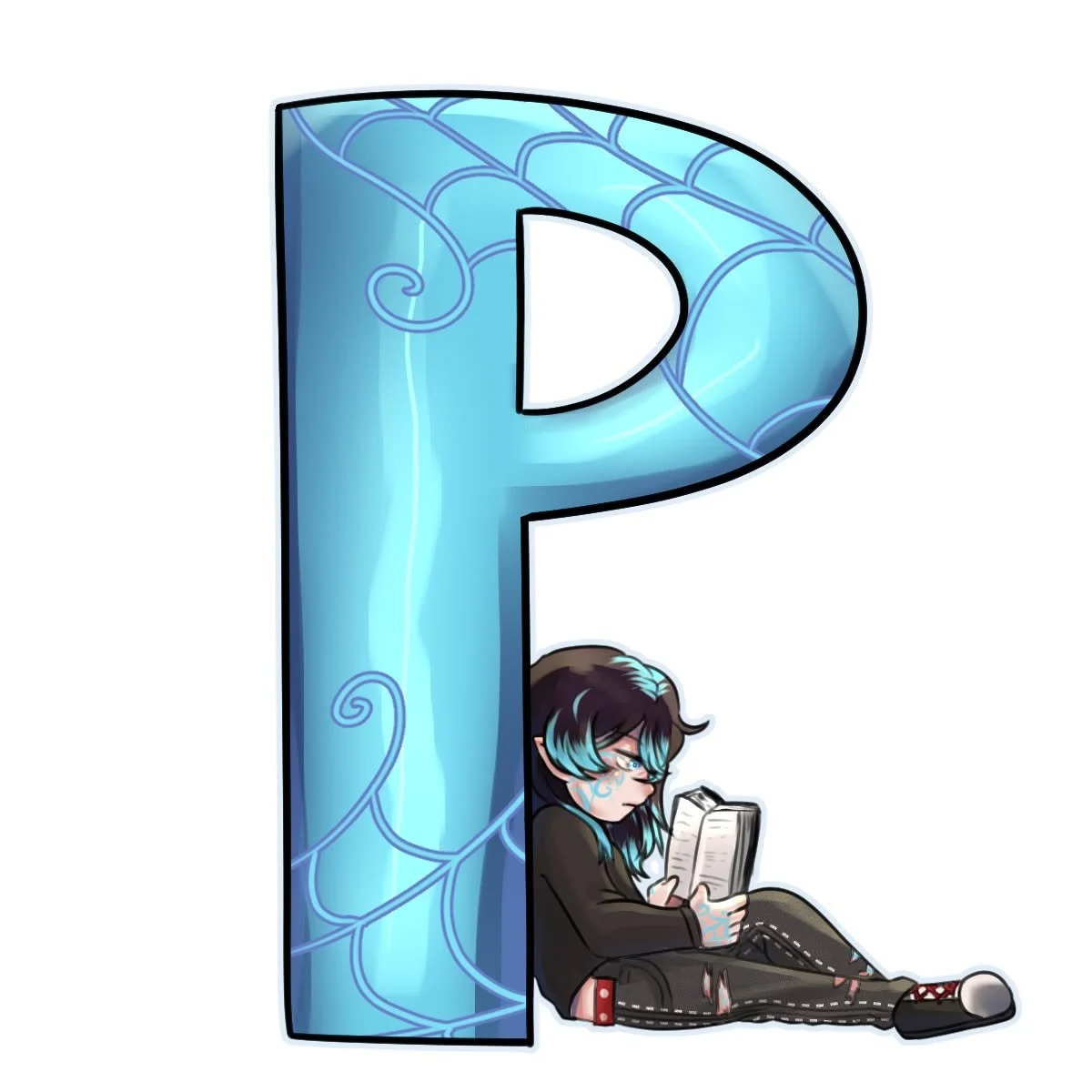 Here's Azure! One of the blue spinners in my novel, Relapse. The art here was done by the amazing chokolate_milk0! This design will be featured on an upcoming t-shirt and hoodie release for the book so stay tuned for that. #characterart #indieauthor 