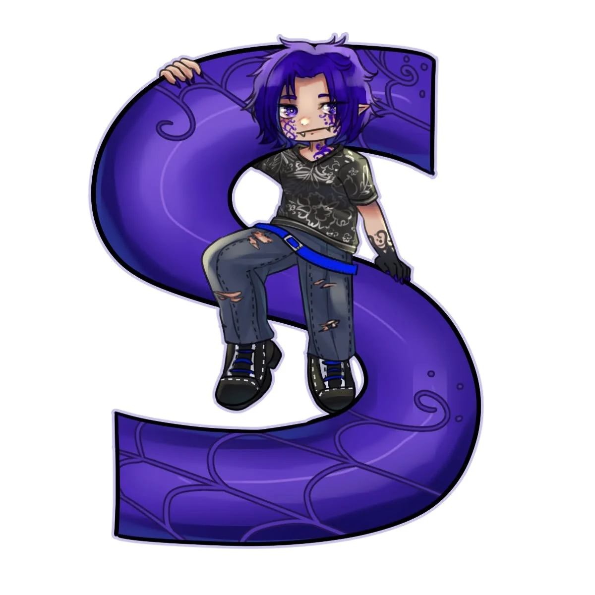 Here's Indigo! One of the indigo spinners in my novel, Relapse. The art here was done by the amazing chokolate_milk0! This design will be featured on an upcoming t-shirt and hoodie release for the book so stay tuned for that. #characterart #indieauth