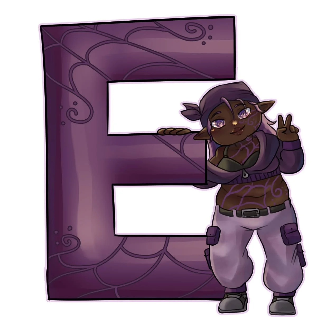 Here's Ungu! One of the violet spinners in my novel, Relapse. The art here was done by the amazing chokolate_milk0! This design will be featured on an upcoming t-shirt and hoodie release for the book so stay tuned for that. #characterart #indieauthor