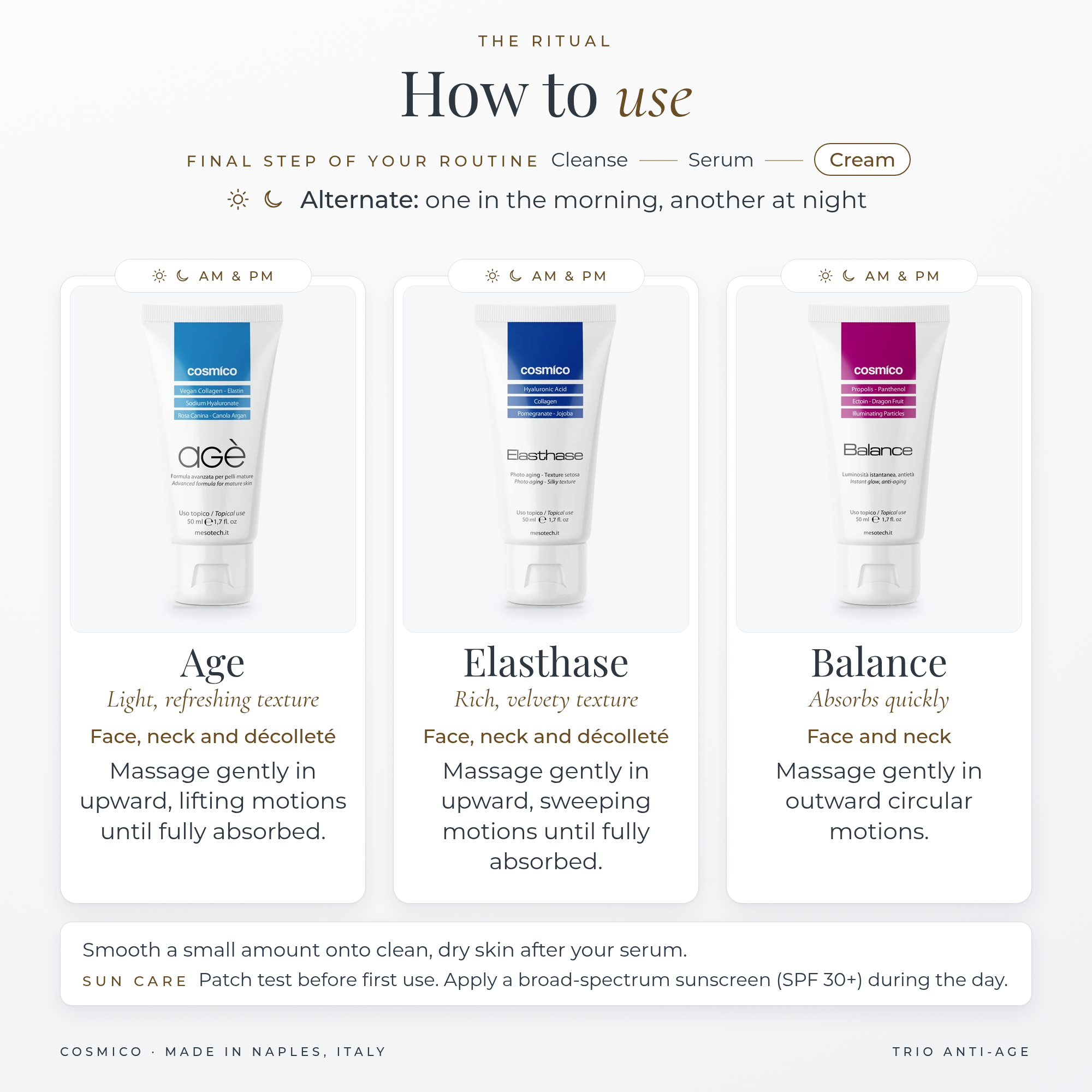 Trio Anti-Age how to use