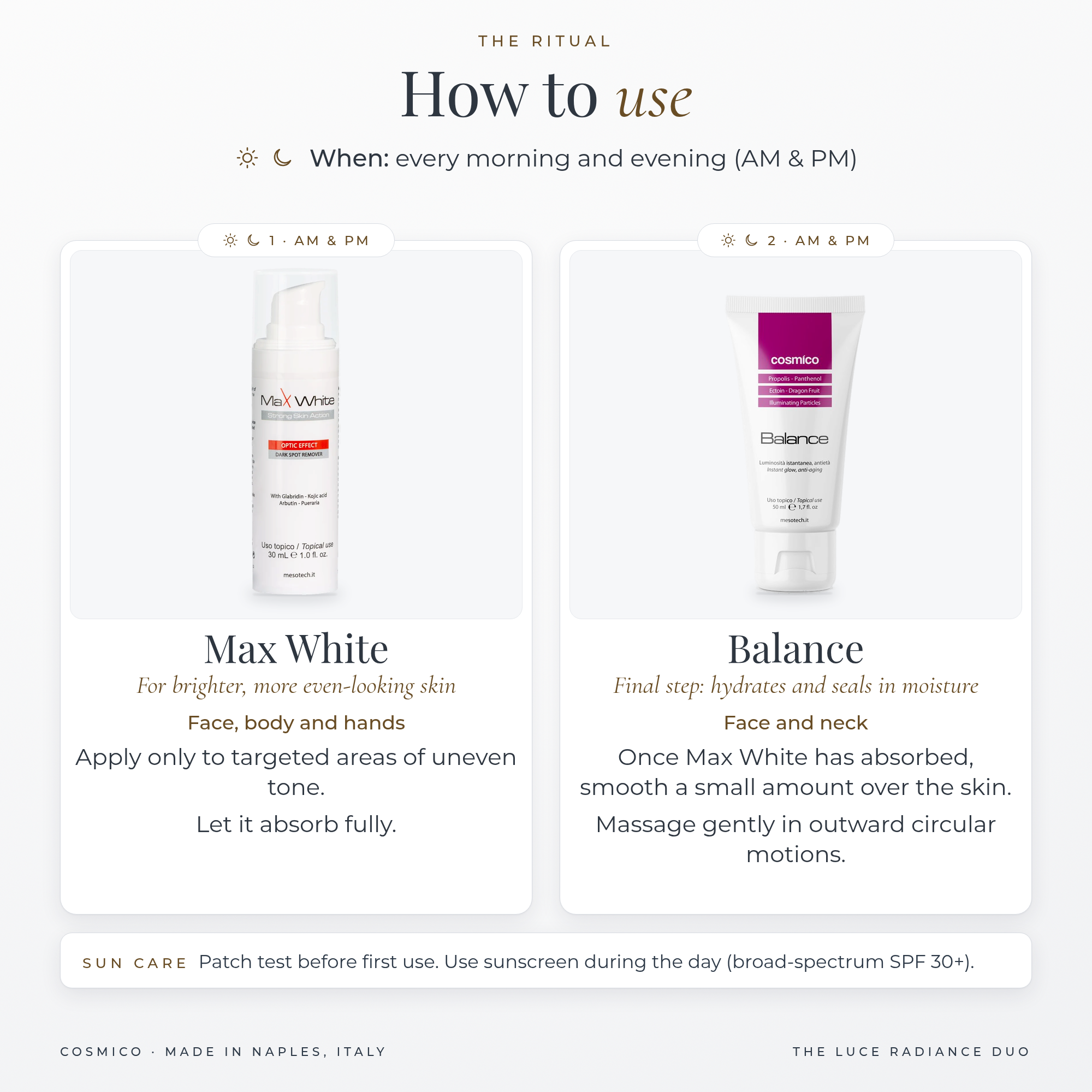 The Luce Radiance Duo how to use