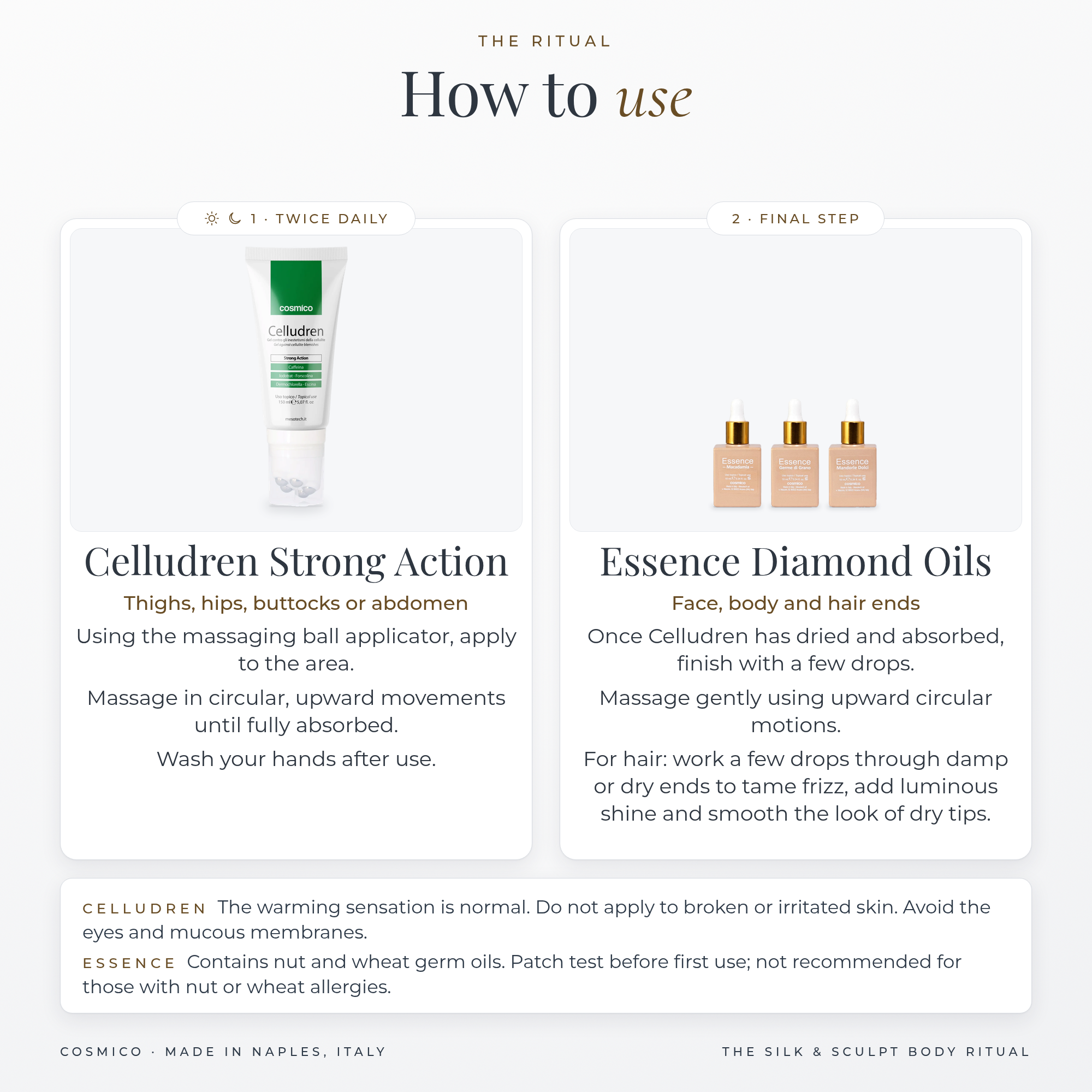 The Silk & Sculpt Body Ritual how to use