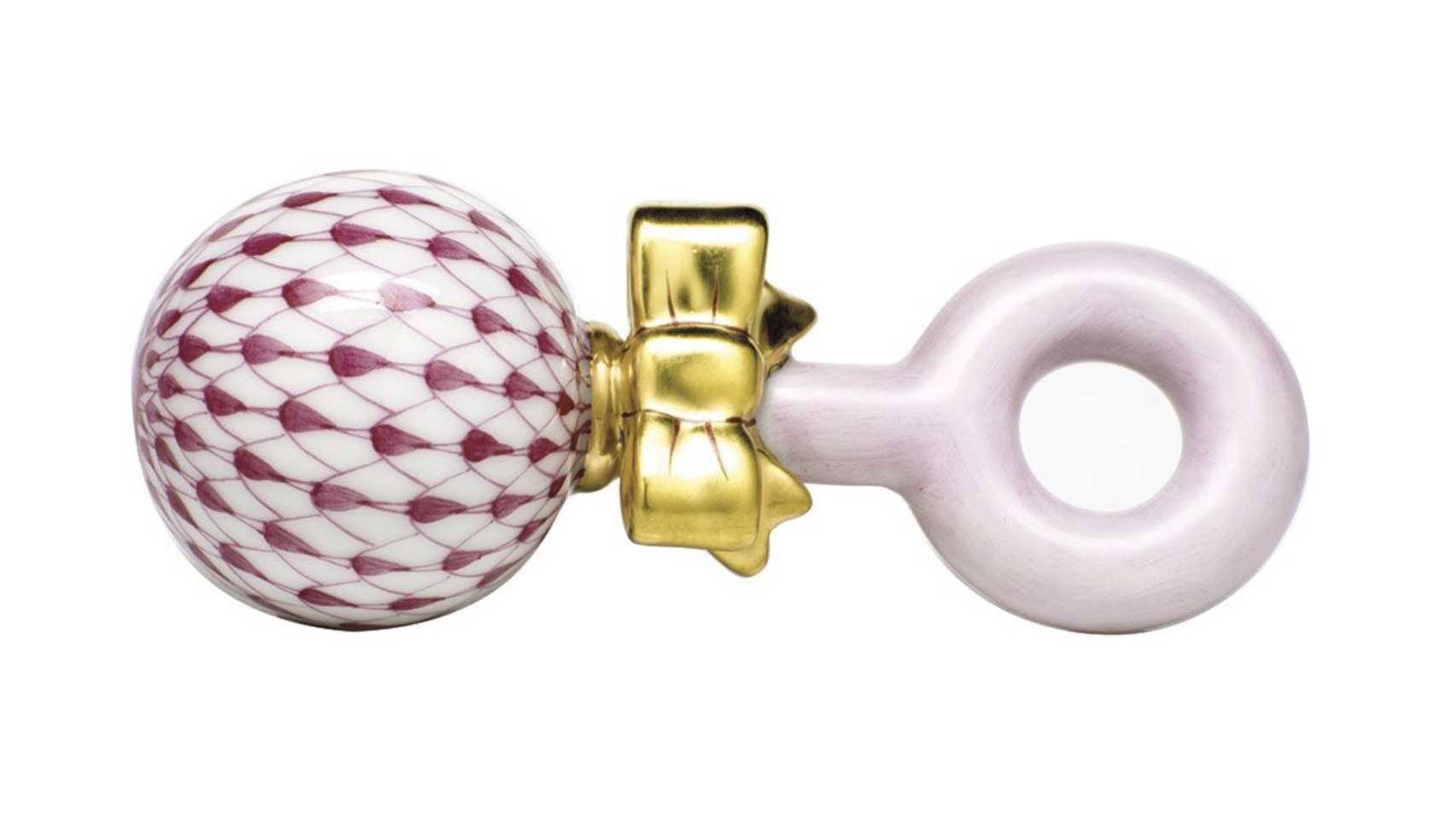 Baby Rattle - Raspberry - Herend