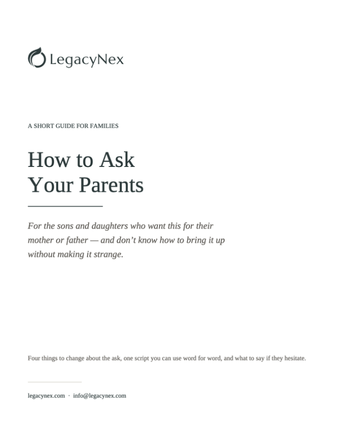 How to Ask Your Parents Without Scaring Them