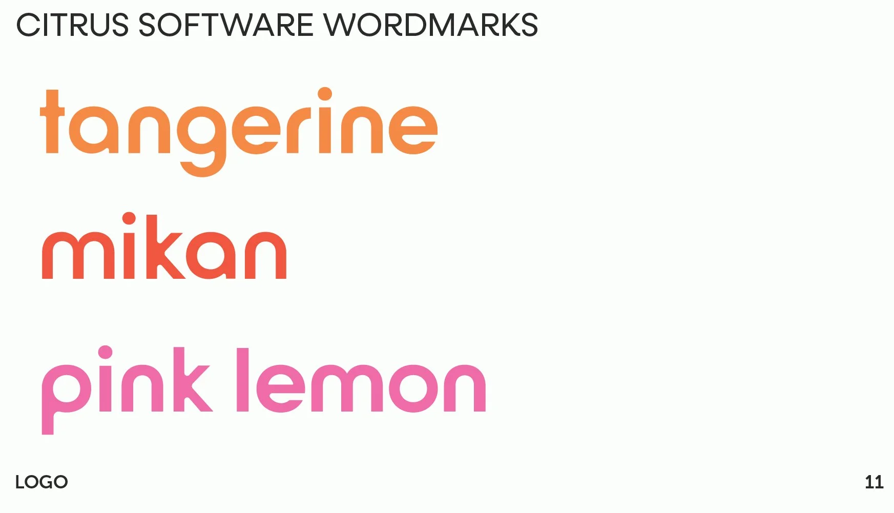 Citrus Identity Guide Suite Wordmarks