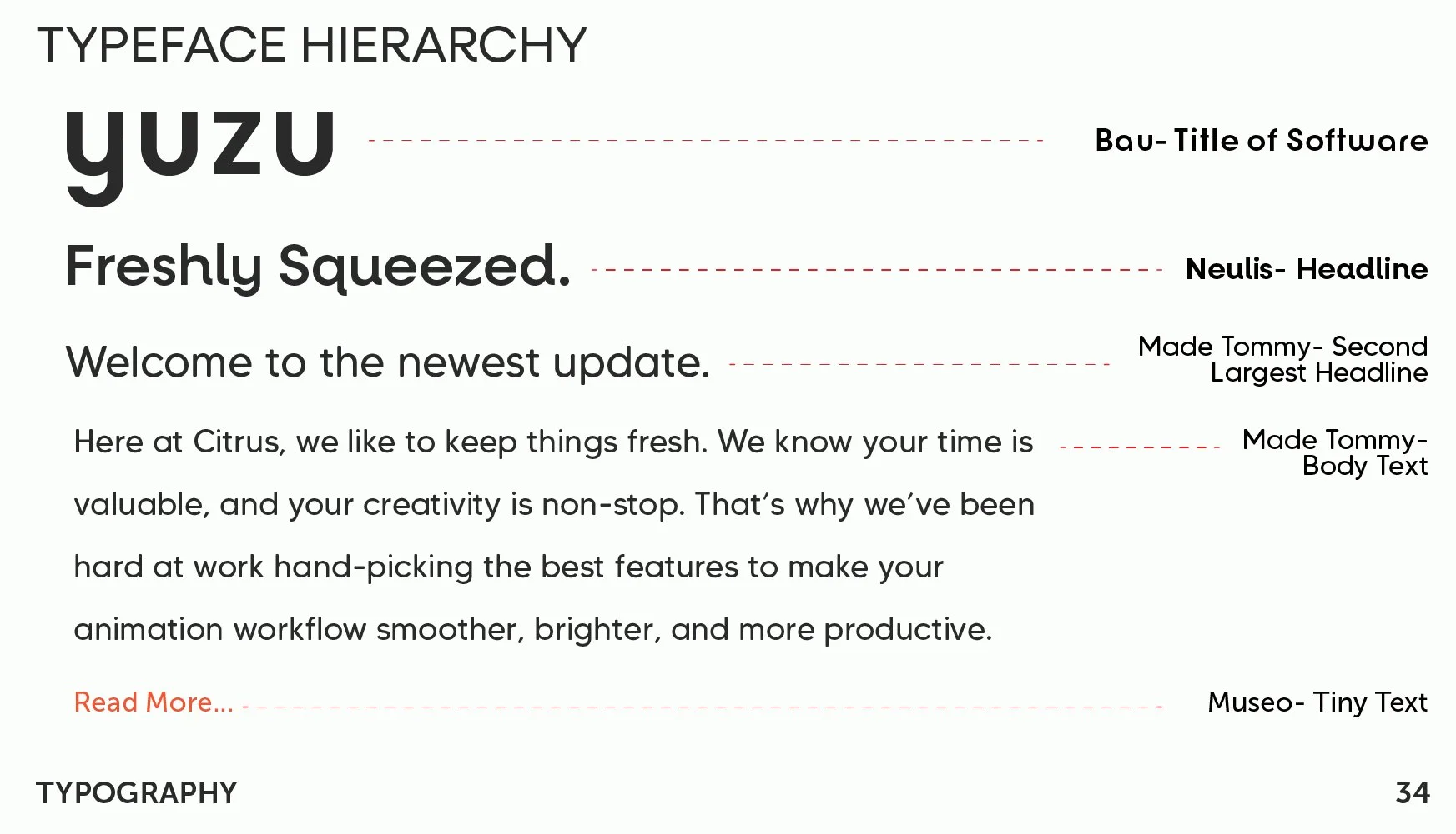 Citrus Identity Guide Hierarchy
