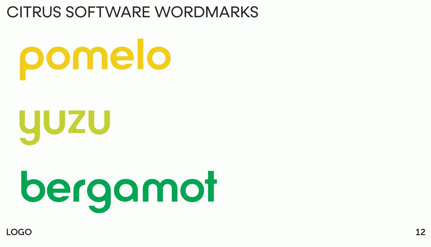 Citrus Identity Guide Suite Wordmarks