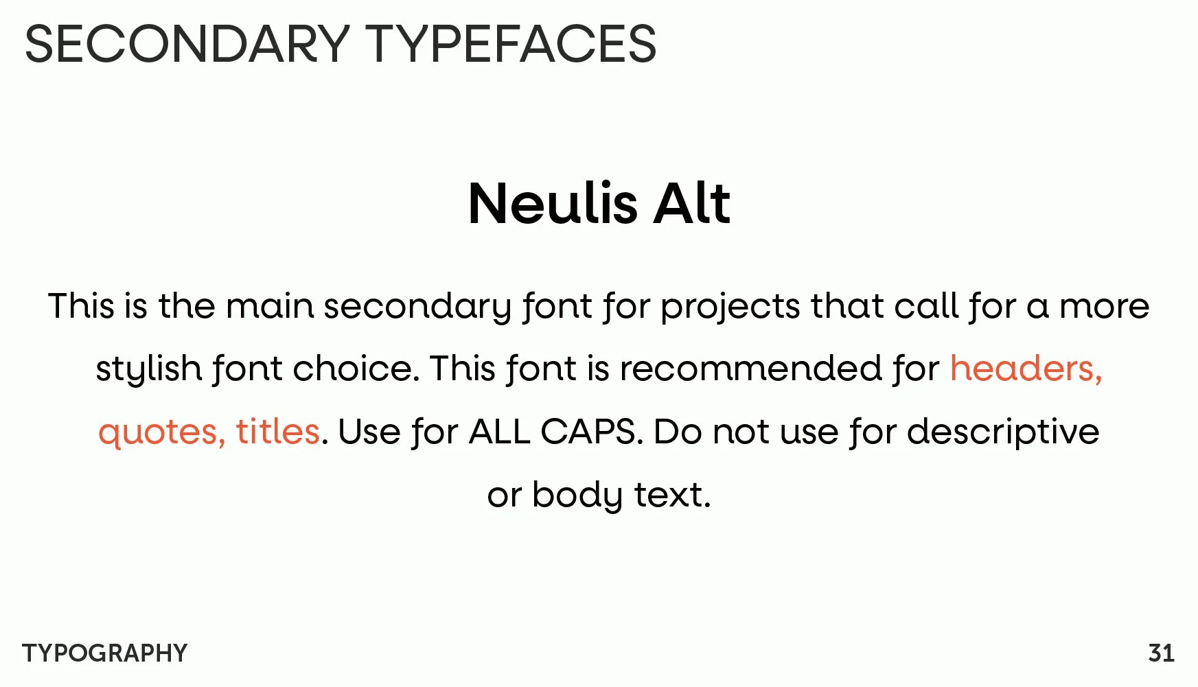 Citrus Identity Guide Fonts
