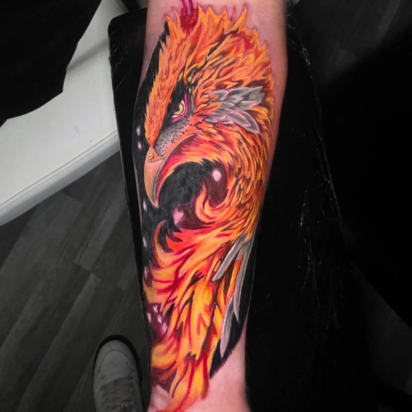 Justin got to do this badass phoenix today!!! Thanks Branden Coxson for the trust and cant wait to see you next time you're in the state bubbas!