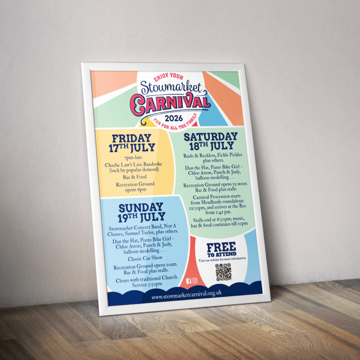 Stowmarket Carnival portrait poster