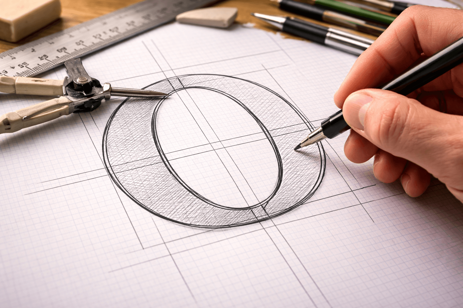 Precision design on graph paper