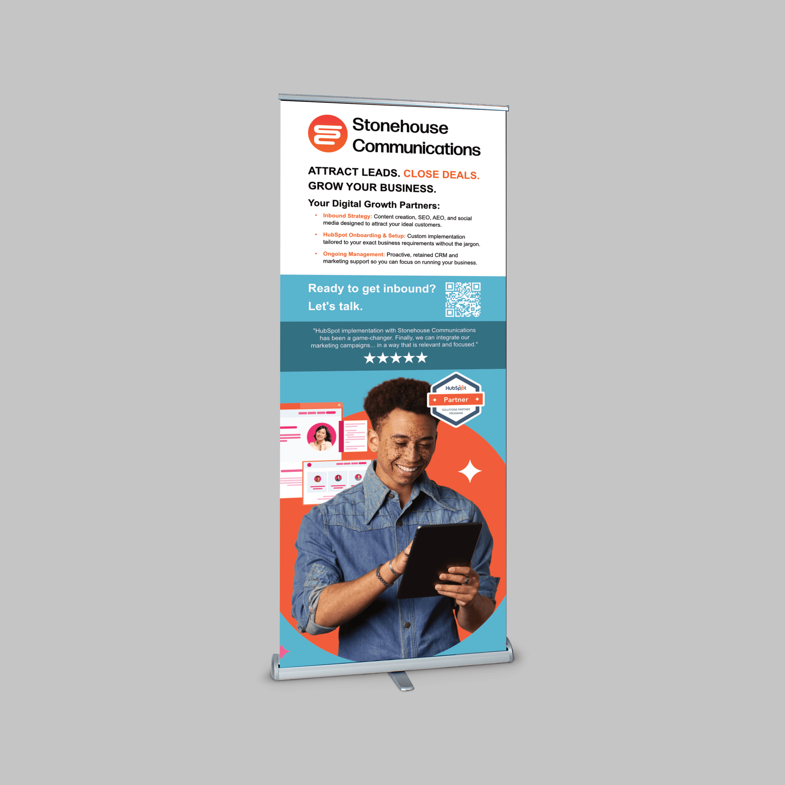Stonehouse Communications roller banner