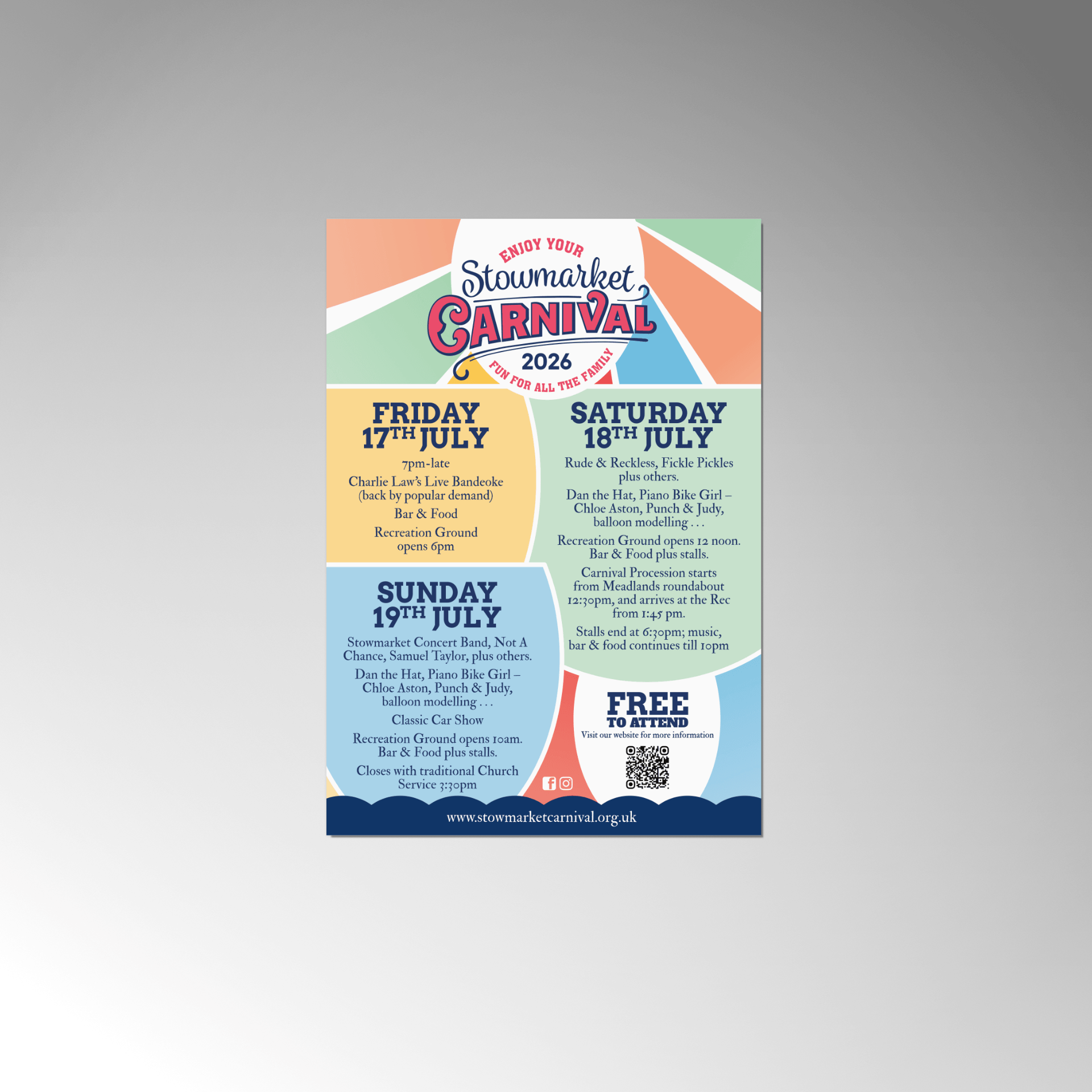 Stowmarket Carnival A5 flyer