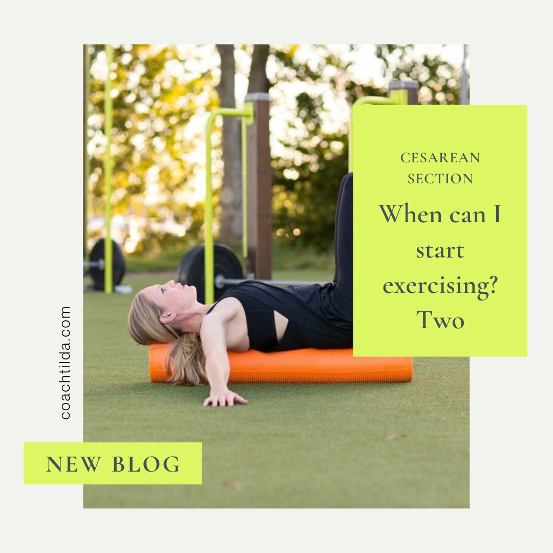 Cesarean section: When can I start exercising? Two