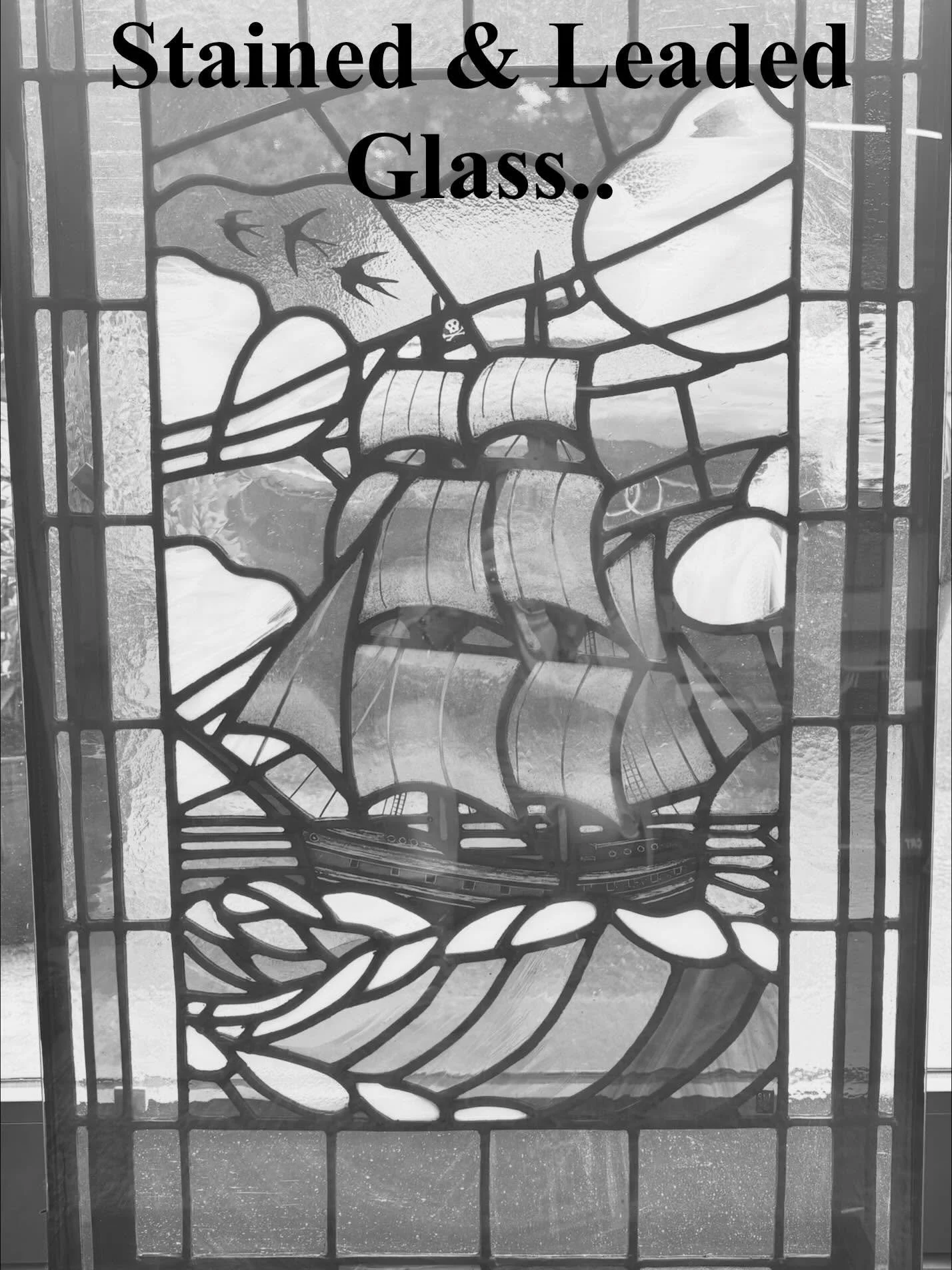 Stained and leaded glass. The &lsquo;WOW&rsquo; option for when you want your door to be genuinely one of a kind.

Every panel is designed and made to order &mdash; drawn, cut and leaded by hand for that specific door, that specific home. A pirate sh