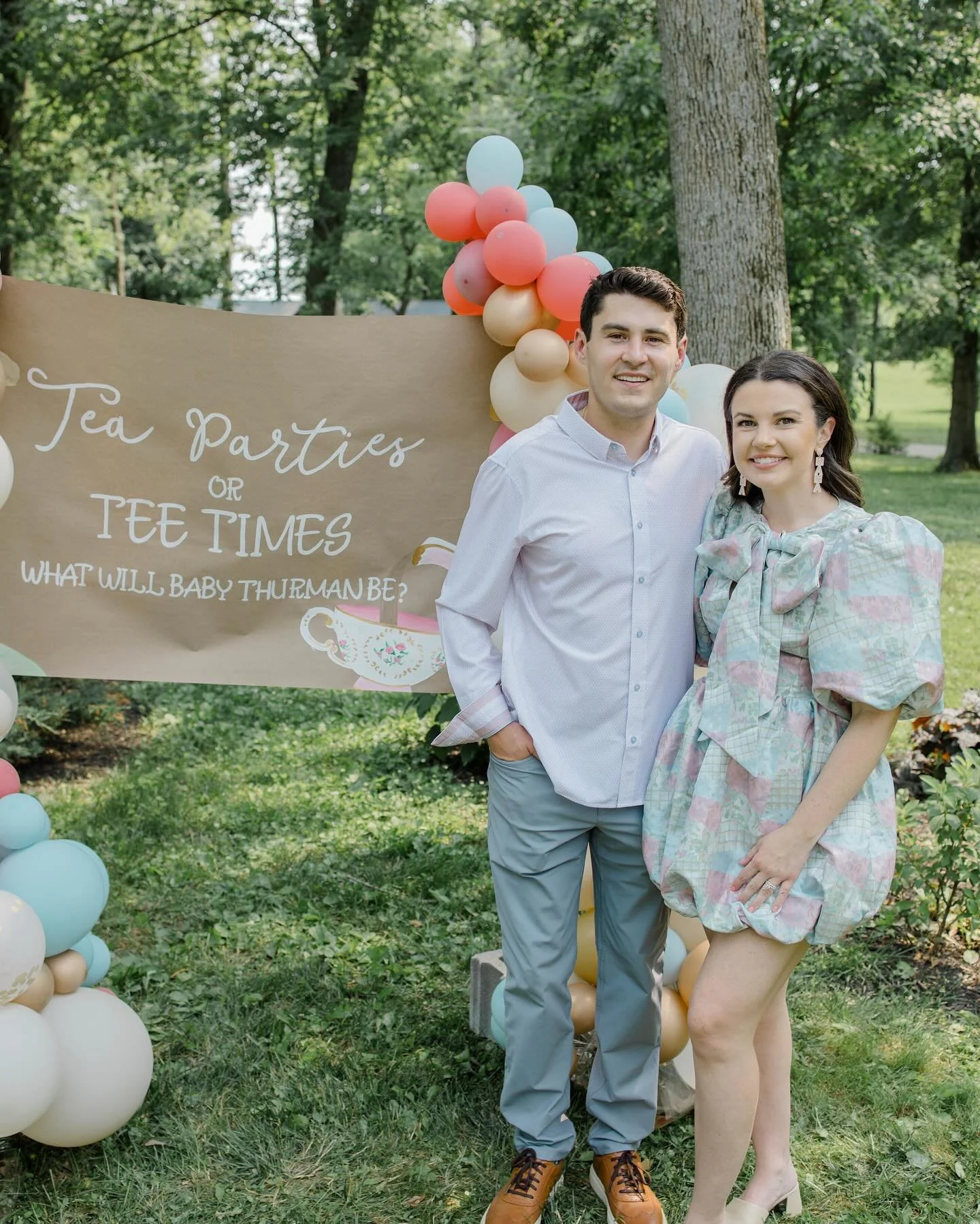 More tee times ahead 🩵⛳️ the most perfect gender reveal a few weeks ago with our closest friends &amp; best family ever!