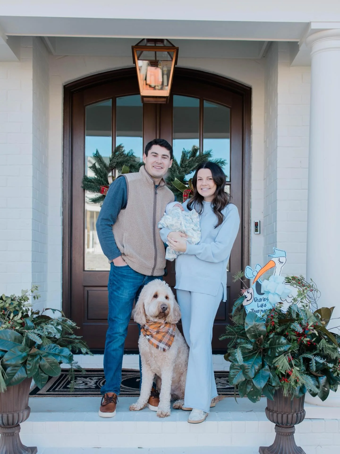 The best Thanksgiving yet🩵🩵 so blessed with my little family &amp; all God&rsquo;s many blessings in our lives! Happy Turkey Day!!! 🦃