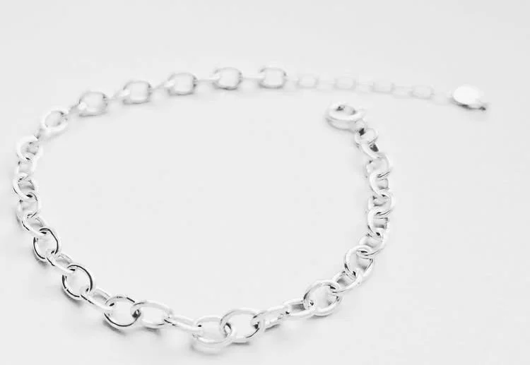 Oval chain link bracelet