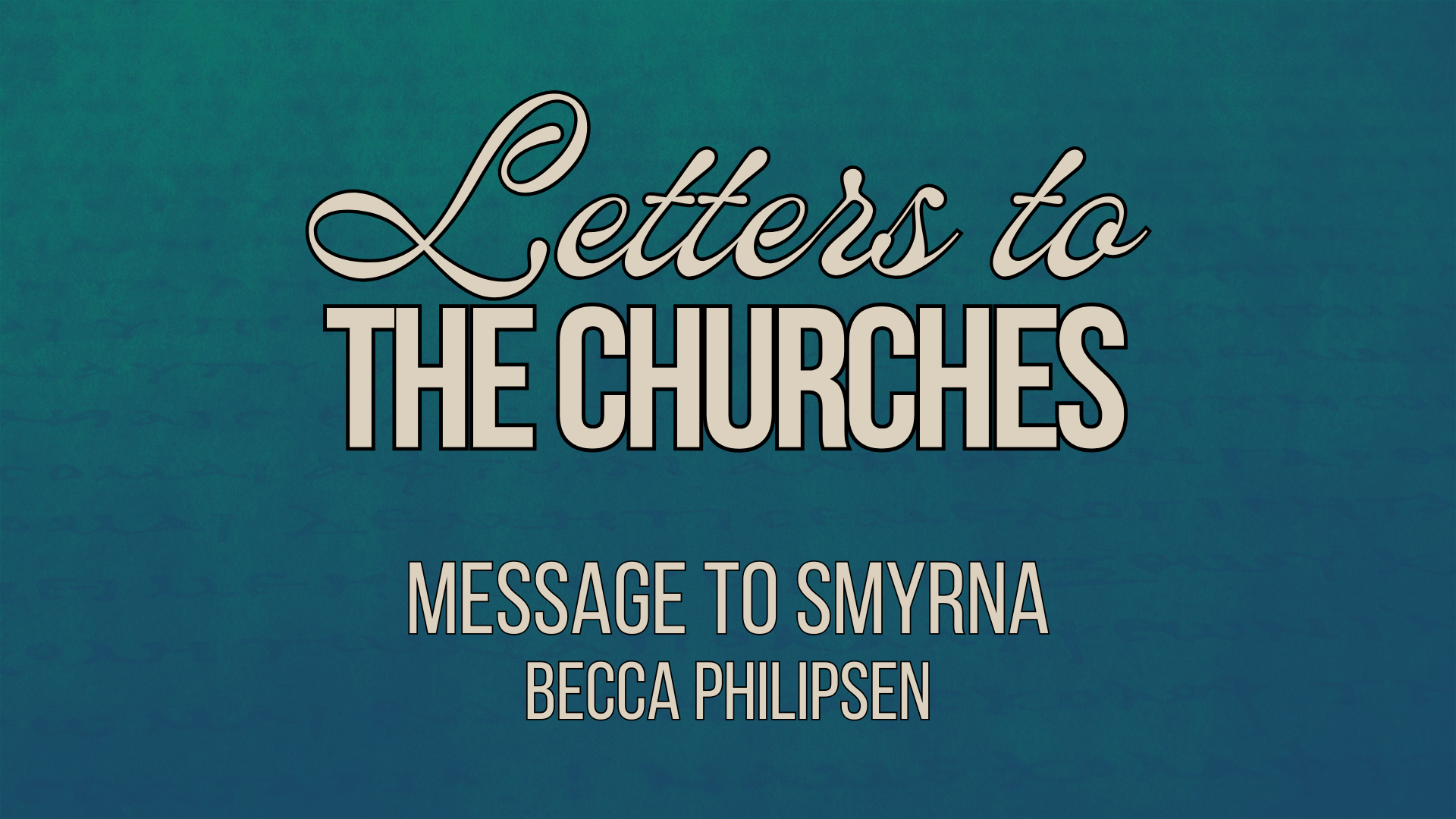 Message to Smyrna