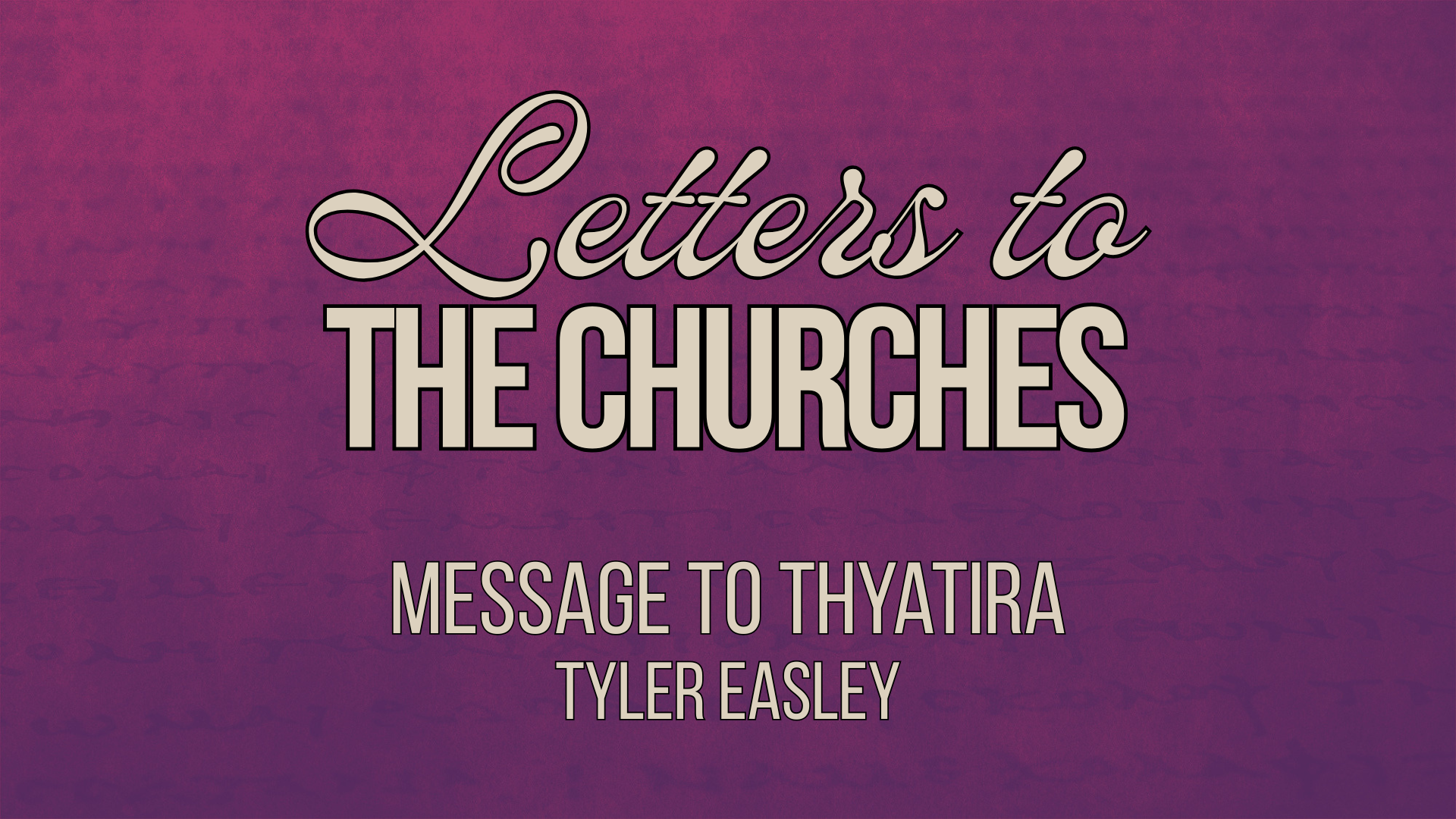 Message to Thyatira