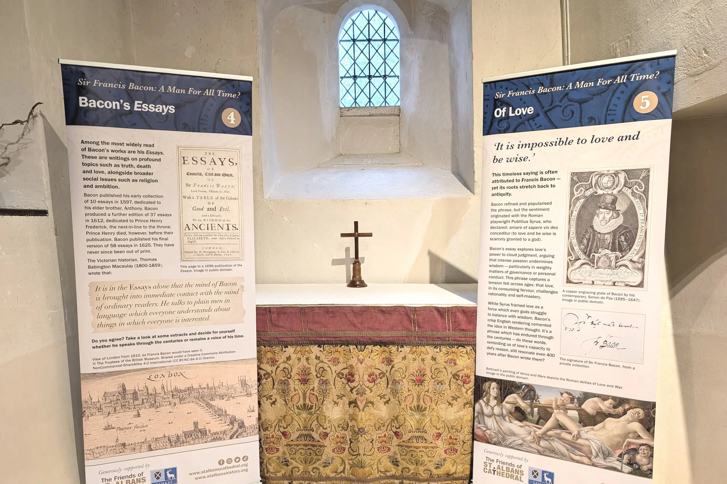 Sir Francis Bacon Exhibition now on at St Michael’s Church until September