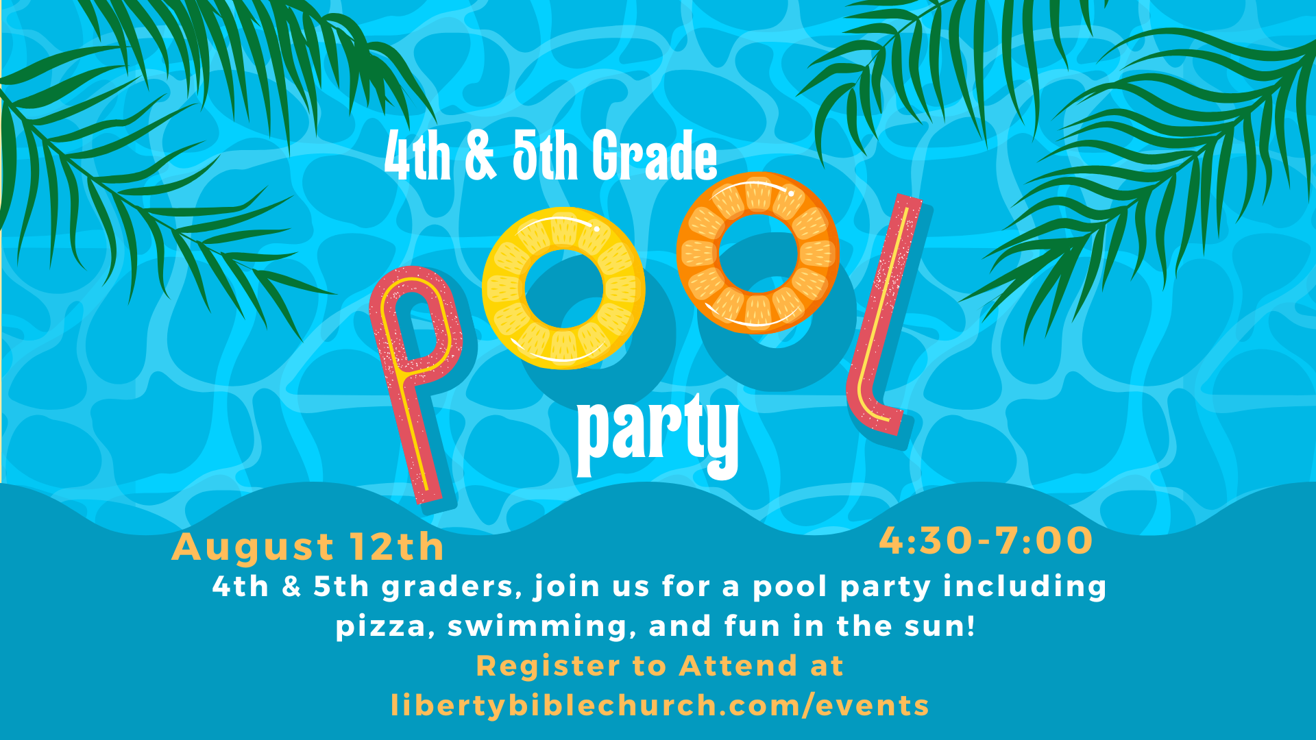 4/5 Grade Pool Party