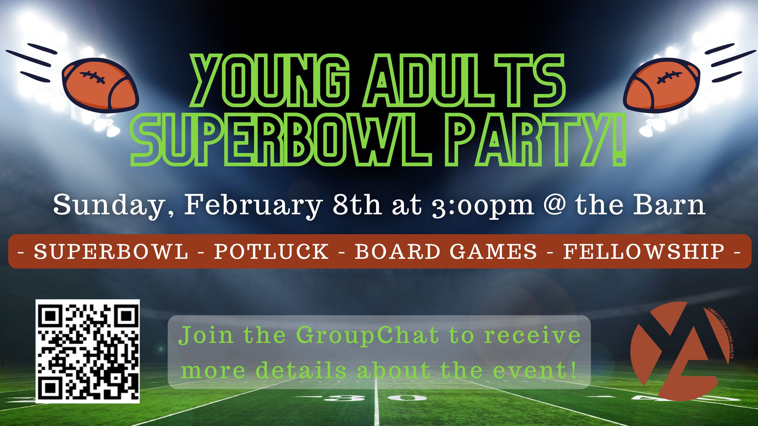 Young Adult Super Bowl Party