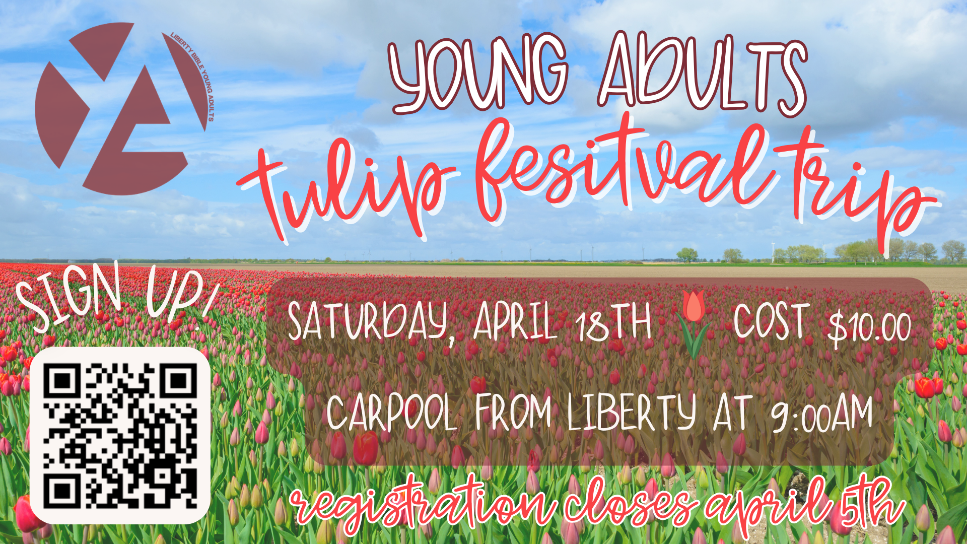 Young Adult Tulip Festival Trip