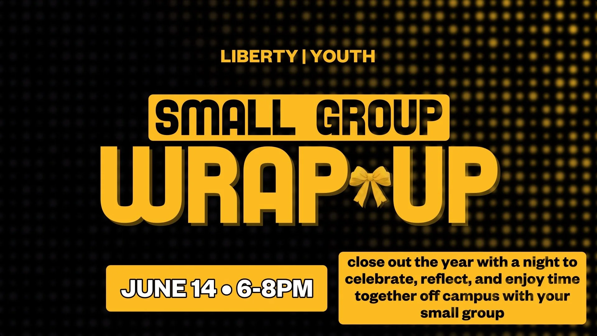 Youth Small Group Wrap-Up