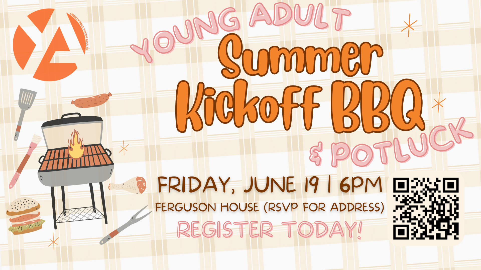 Young Adult Summer Kickoff BBQ & Potluck