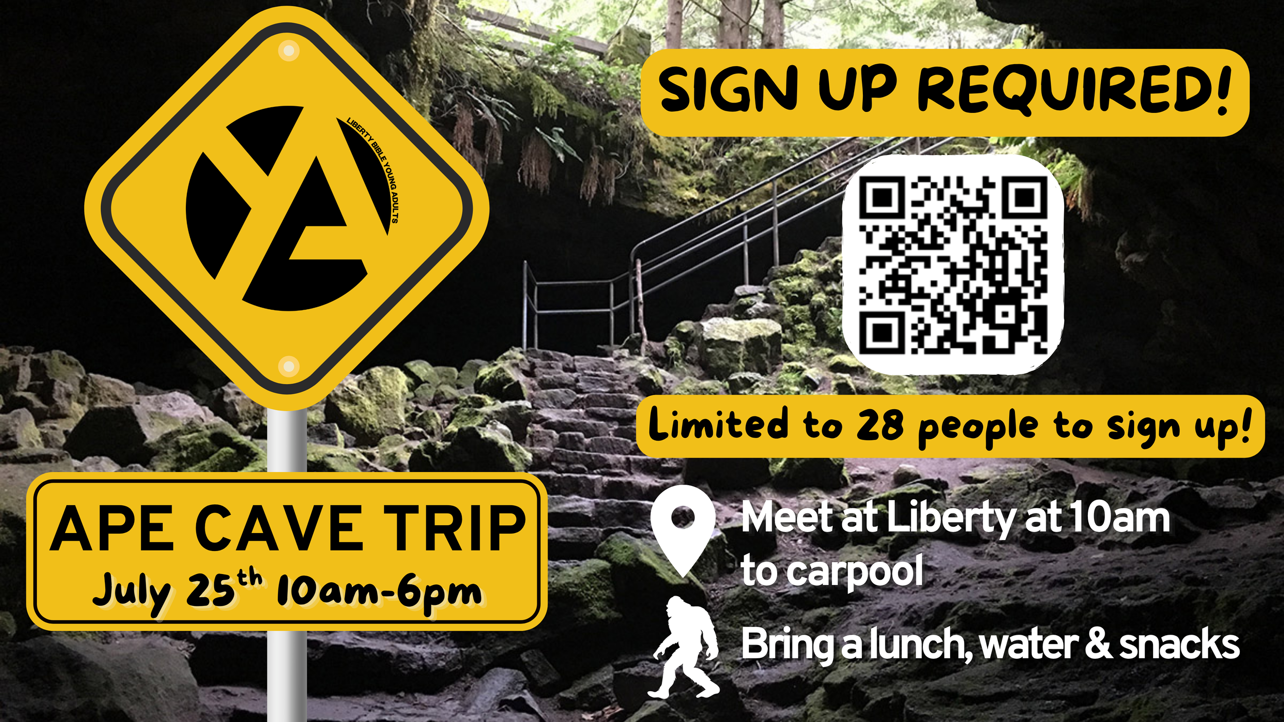 Young Adult Ape Cave Trip