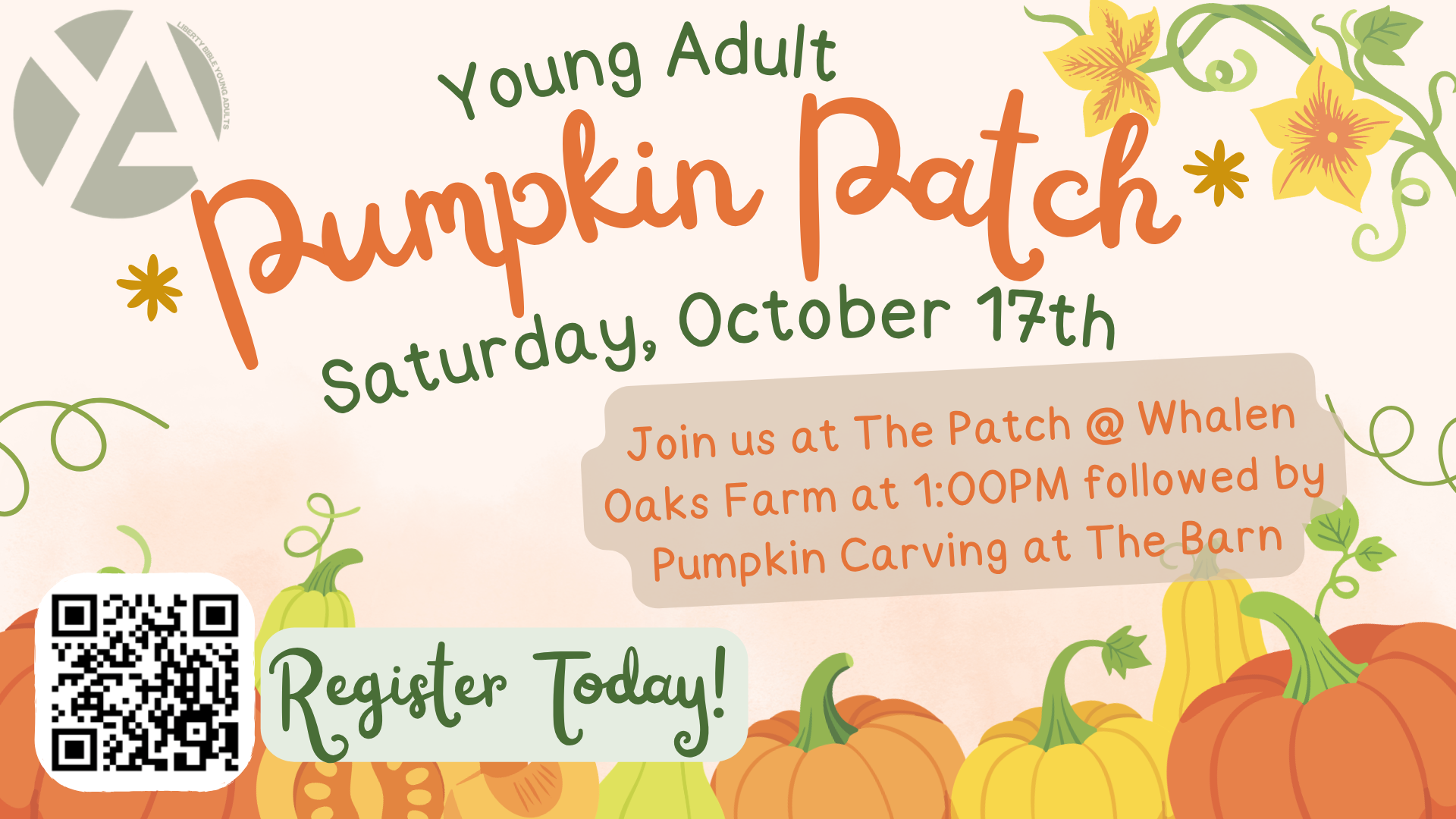 Young Adult Pumpkin Patch