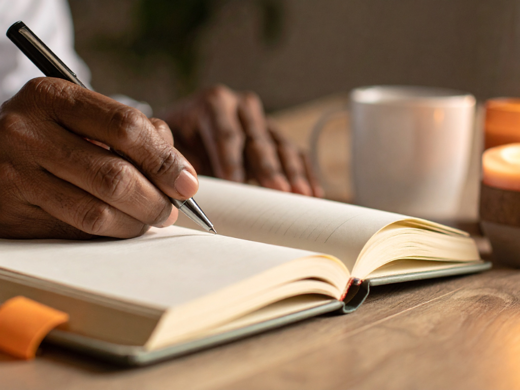 Woman rebuilding self-trust after burnout through reflection and emotional awareness
