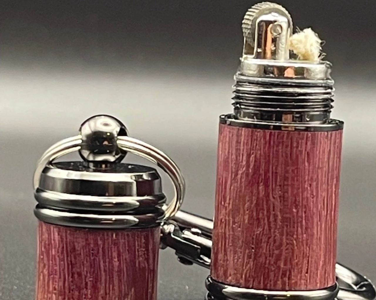 Lighter Keychain Black Chrome Finish